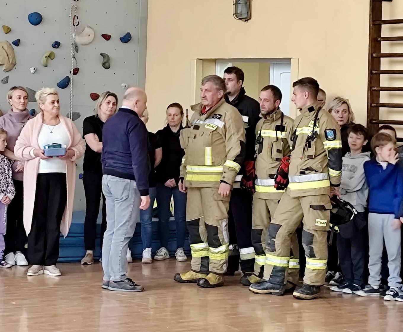 Próbna ewakuacja w  szkole