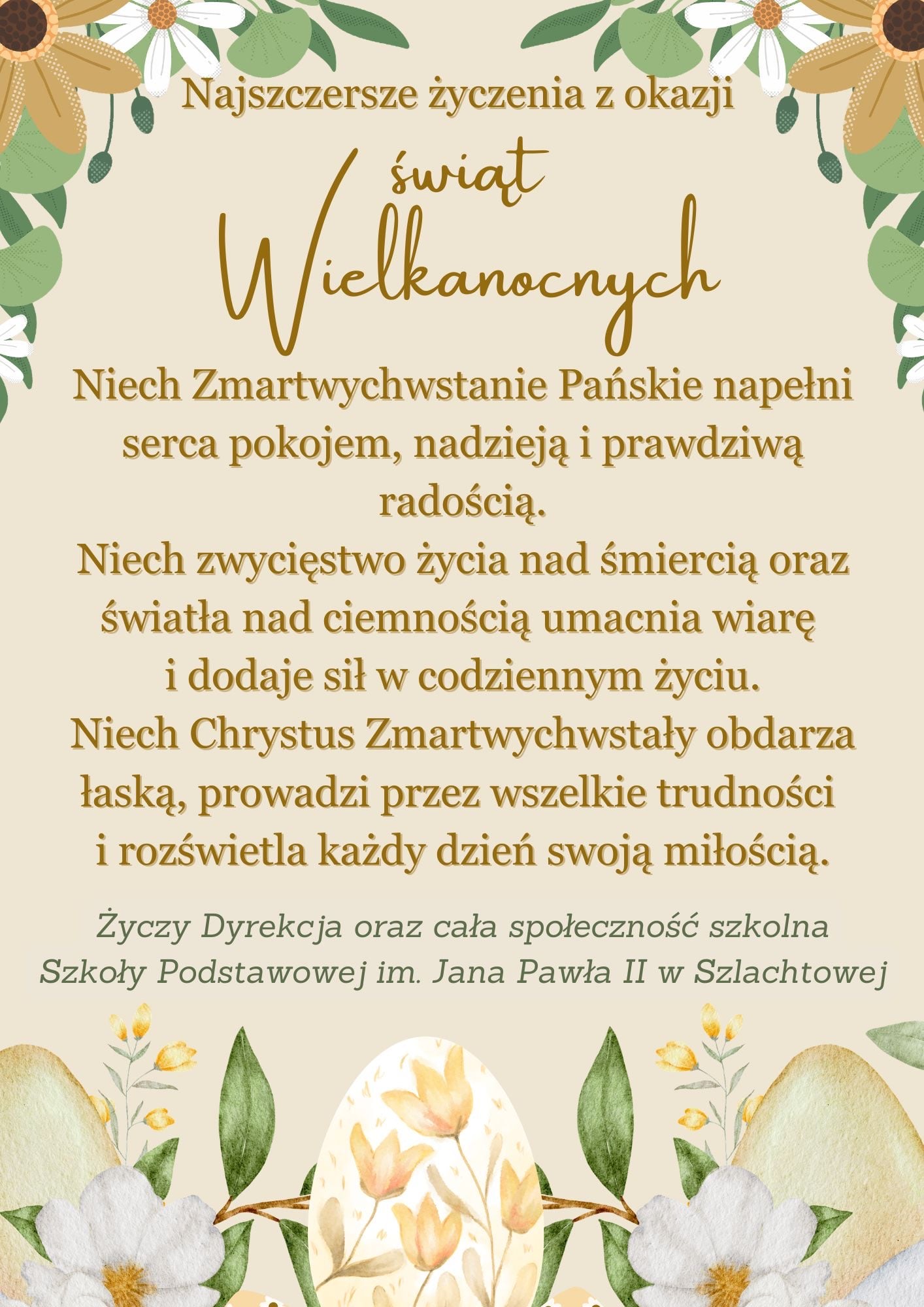 Życzenia Wielkanocne