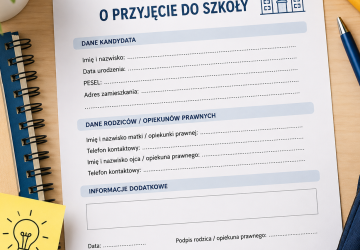 Wniosek o przyjęcie ucznia do szkoły